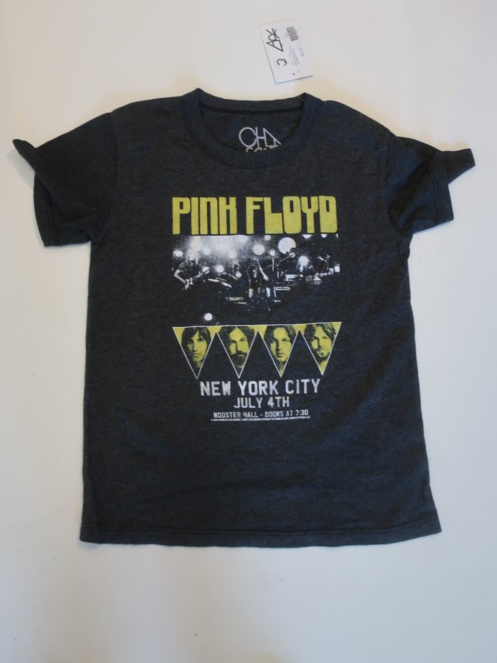 NWT Boys Chaser Charcoal Gray (Item- 53) Pink Floyd Poster Graphic T-Shirt 10